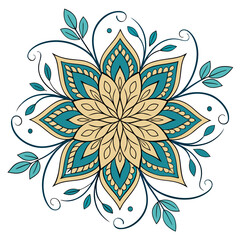 Elegant Layered Petals Mandala Illustration