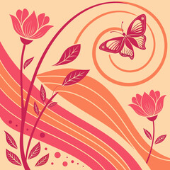 Geometric Fluid Gradient Stock Vector Background