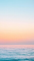 Fototapeta premium Minimal Abstract Gradient of Sky Colors Above the Ocean