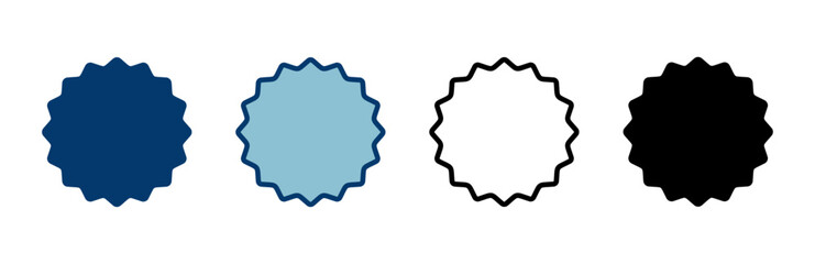 Badge icon vector isolated on white background. Awards icon. Achieve. Stamp