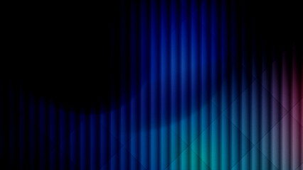 Dark Blue and Teal Gradient with Vertical Stripes on a Black Background, featuring a textured, futuristic look with a cool glow and a sense ofained motion