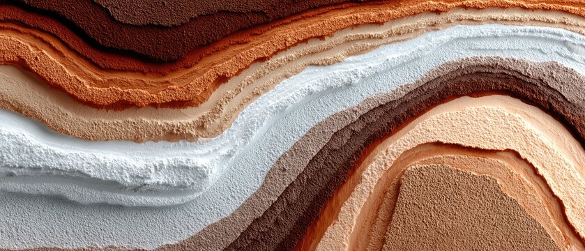 Layered earth texture with varied brown and white tones