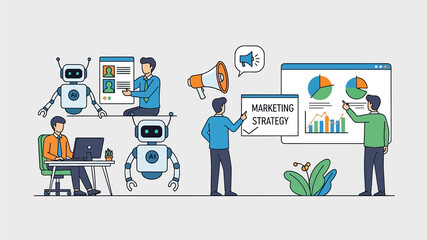 AI-Powered Marketing Strategy: Human and Robot Collaboration in Business