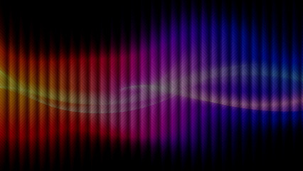 Obraz premium dark vibrant rainbow gradient background with vertical lines and a horizontal white glowing wave of motion