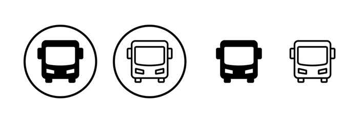 Bus icon logo design. bus sign and symbol