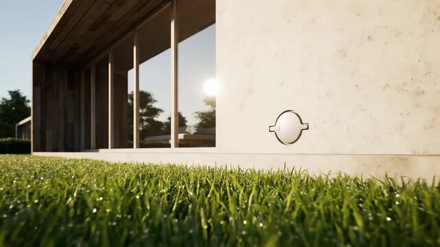 Septic Tank Access Point on Residential Building