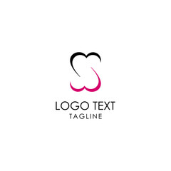 Elegant Heart S Letter Logo Design