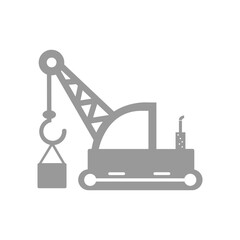 logo vector crane construction template design