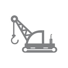 icon vector crane industrial template design trendy