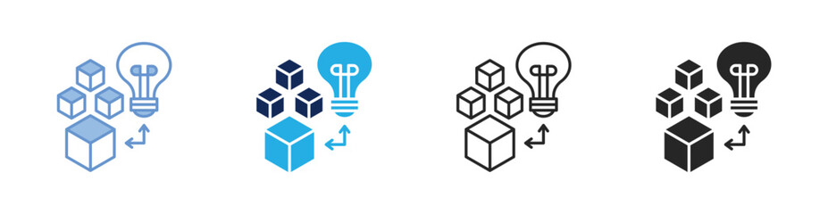 Product Innovation Icon Collection Featuring Multiple Styles