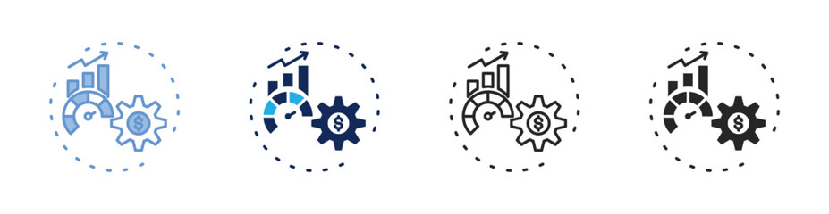 Sales Acceleration Icon Collection Featuring Multiple Styles