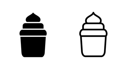 Cup cake icon symbol for apps and websites. Cup cake sign and symbol