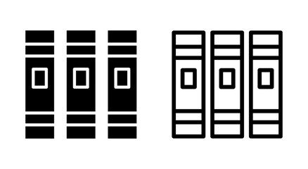 Library icon symbol for apps and websites. education sign and symbol