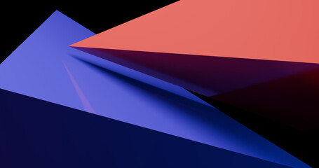 abstract color 3d object wallpaper on dark background wallpaper