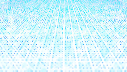 Blue Abstract Dot Texture. Randomly Placed Particles. Chaotic Mosaic with Small Dots. Ideal for Banners, Posters, Websites, and Social Media Frames.