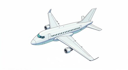 Aviation Marvel: This image showcases a sleek and modern aircraft gracefully poised for flight, symbolizing the spirit of travel and global connectivity.