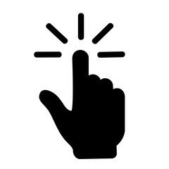 hand cursor sign vector