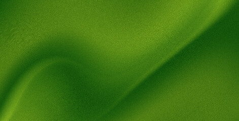 Abstract illustration of green color of nature, grass, leaves, or fields with soft wave movement and noise texture