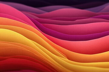 Abstract waves, gradient yellow to purple layers