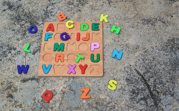Colorful alphabet letters for education and creativity