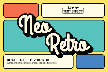 Retro vintage text effect, Editable text effect