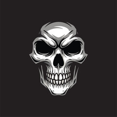 skull with background black