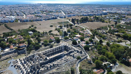 Fototapeta premium Aerial View of the Temple of Apollo