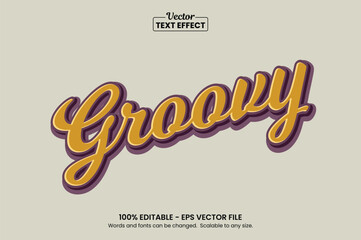 Retro vintage text effect, Editable text effect