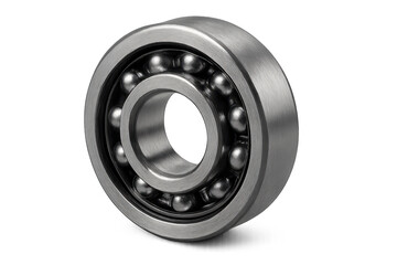 Stainless steel ball bearing for industrial machinery isolated