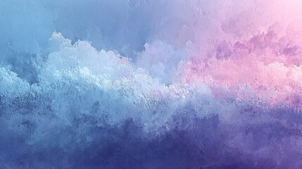 A soft icy blue gradient flows into gentle silver and pale lilac, creating a serene and ethereal atmosphere that symbolizes calm, clarity, and the delicate harmony of cool, pastel colors.