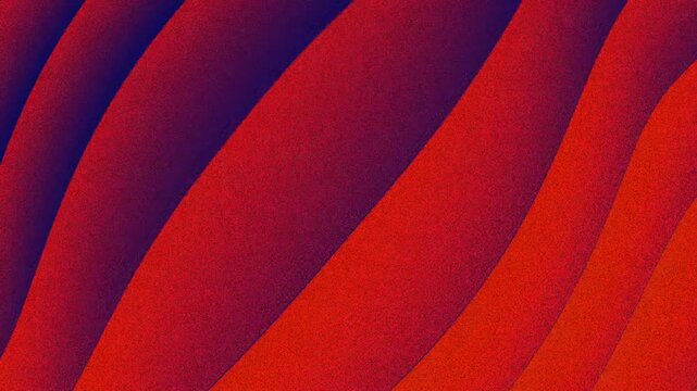 Textured abstract pattern of curved red purple stripes abstract background animation