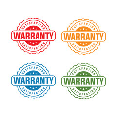 Warranty Rubber Stamp Seal Set