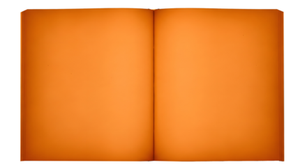 Open Book PNG, Blank Vintage Pages Transparent Background, Aged Sepia Book Clipart, Horizontal Open Book Mockup, Empty Old Paper Book Isolated