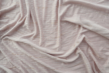 Soft fabric with intricate detailing on display