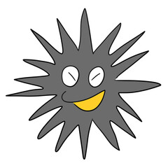 ウニのイラスト/sea ​​urchin illustration