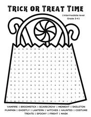 Halloween wordsearch
