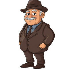 Stylish man with hat showing modern fashion elegance classic male style and confident portrait for trendy lifestyle concept