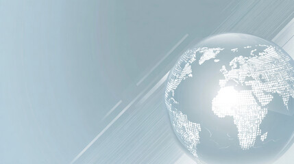 Abstract Global Network Digital Sphere