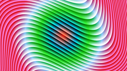 Abstract Wave Pattern Multicolored Background with Dynamic Curved Lines and Gradient Effect