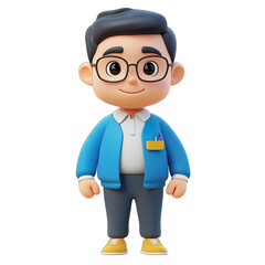 Funny cartoon superhero png with colorful costume and playful comic action pose for creative design and digital art projects