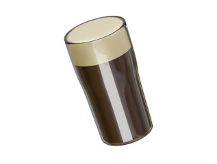 coconut coffee icon 3d illustration render