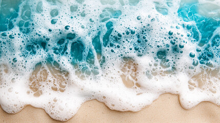 Ocean wave rises toward a mirrored turquoise city, blending nature and urban vision. The reflection symbolizes renewal, fluid energy, and the balance between human innovation and the living ocean.