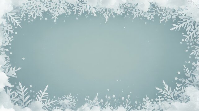 Soft floral border with gentle pastel background for designs