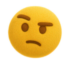 Fototapeta premium fluffy emoji PNG image, transparent background 