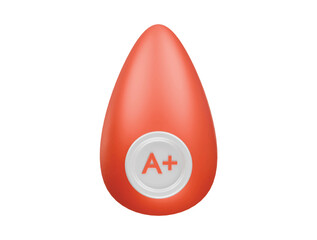 blood group icon 3d illustration render