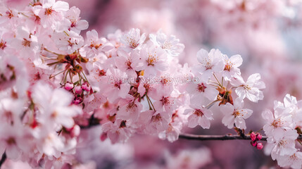 Obraz premium 桜の背景 / Cherry Blossom Background