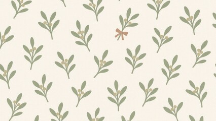 Naklejka premium Elegant botanical seamless pattern desktop wallpaper