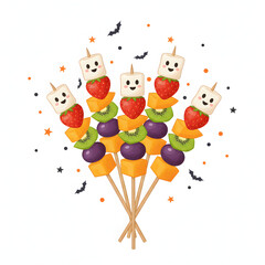 An apple vector illustration abstract background with cartoon birthday party clown balloons and fun design pattern for a child's celebration