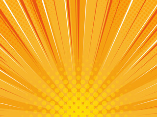 ポップなサンバーストの背景素材