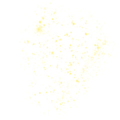 Abstract Yellow Geometric Shape on White Background